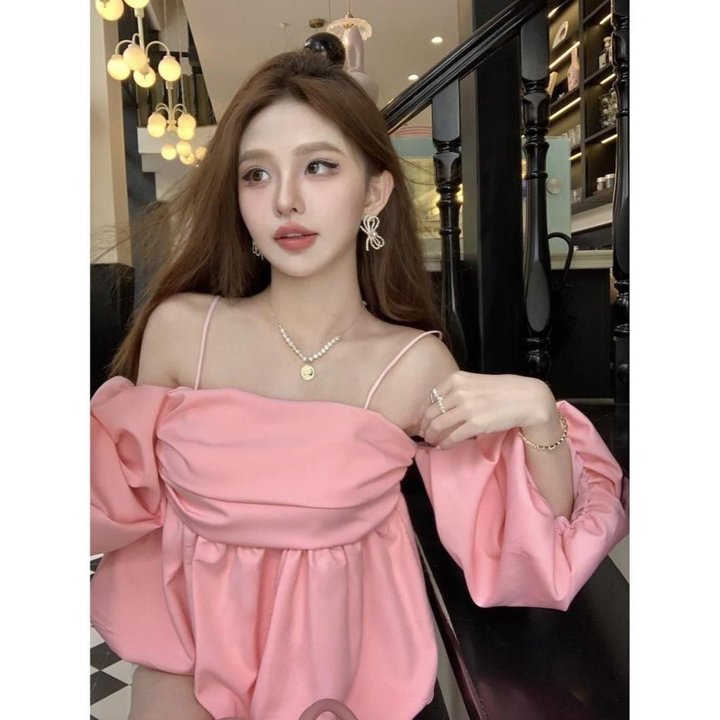 Amaya Lantern Sleeve Top