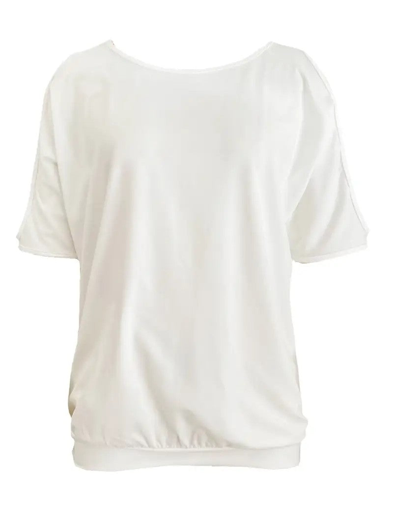 Elara Cutout Shoulder Tee