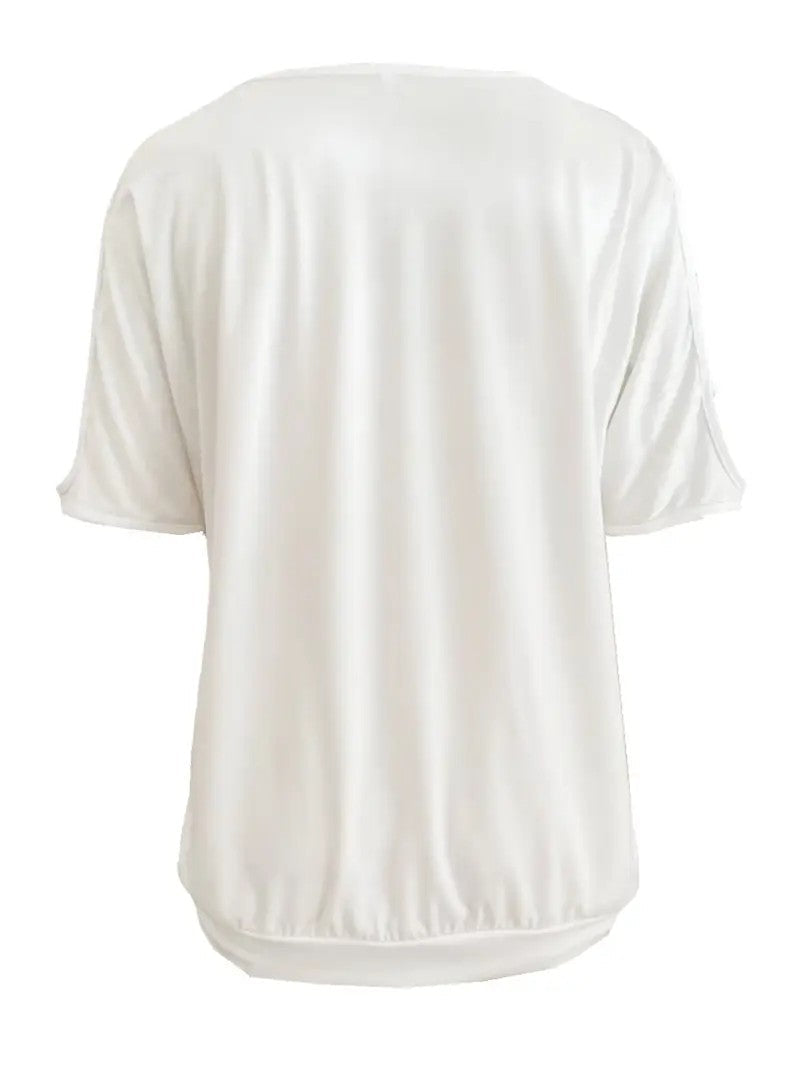 Elara Cutout Shoulder Tee