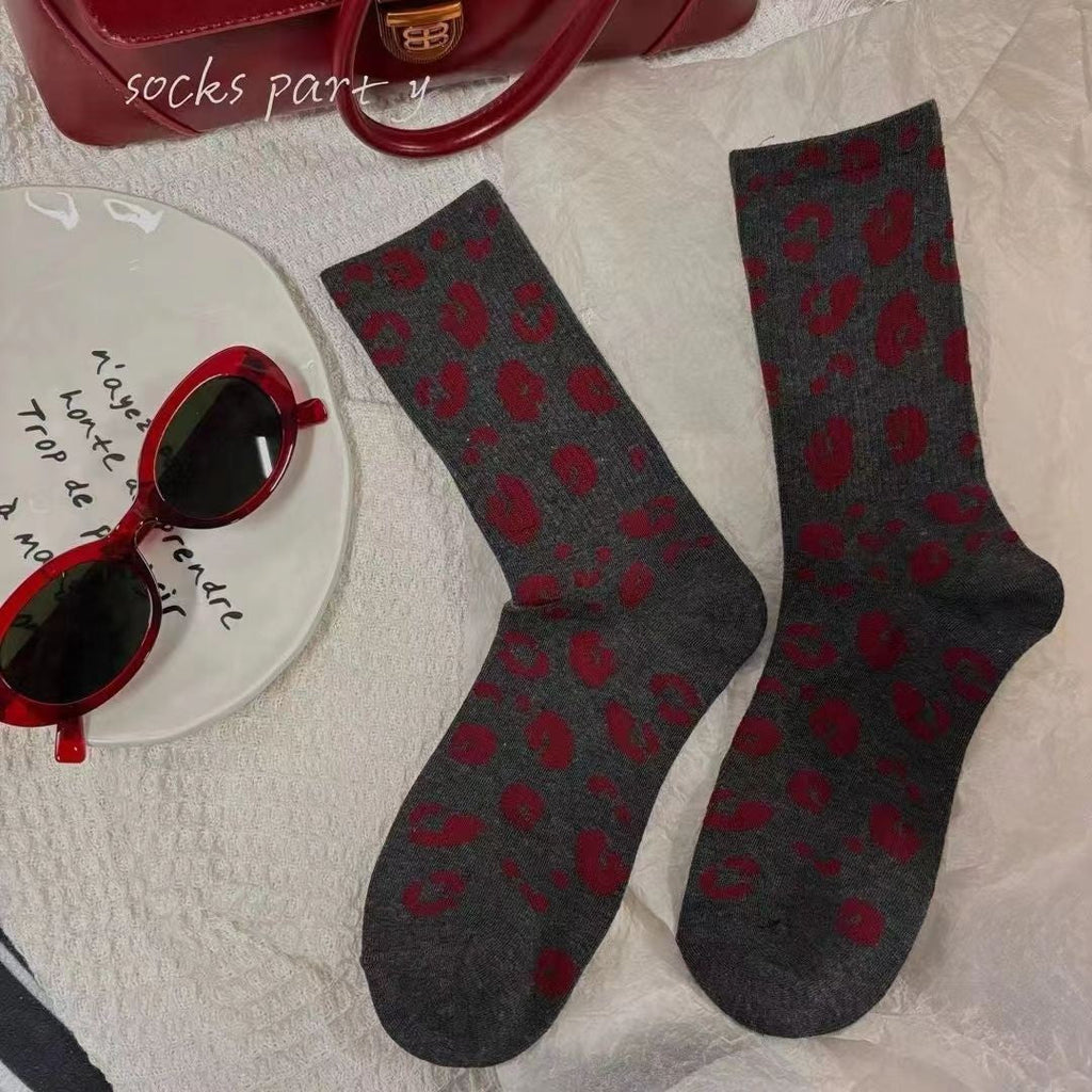 Marais Polka Mid-Calf Socks