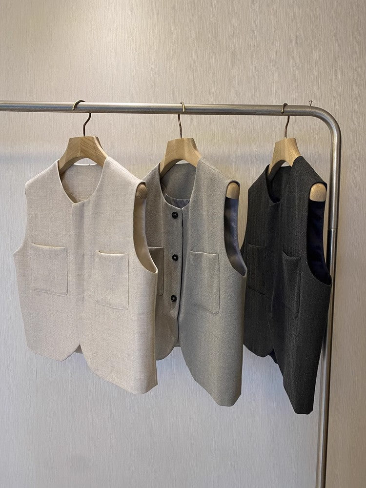 Marlowe Sleeveless Suit Vest