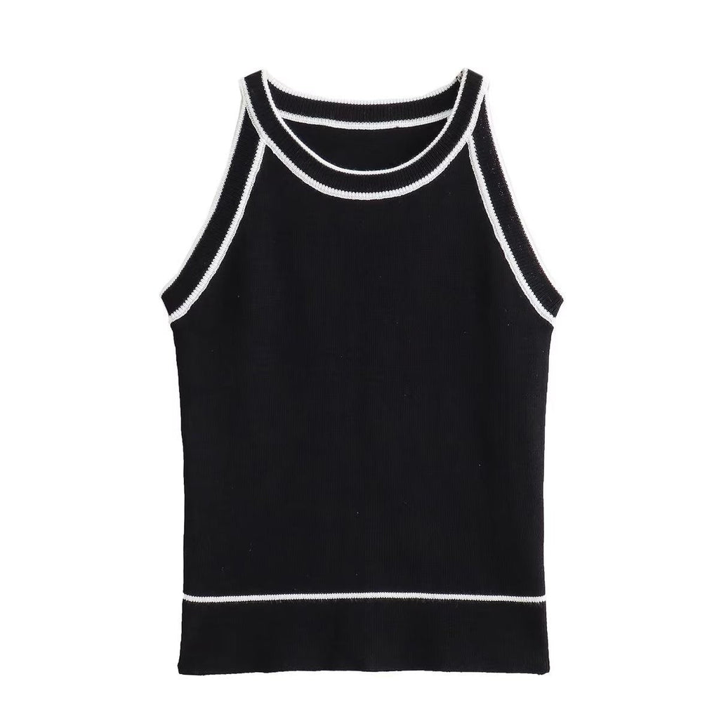 Noire Halter Cutout Top
