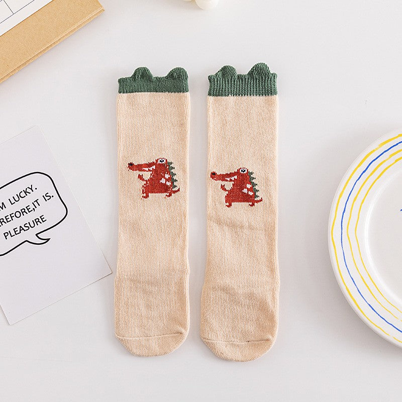 Petit Zoo Animal-Ear Cotton Socks